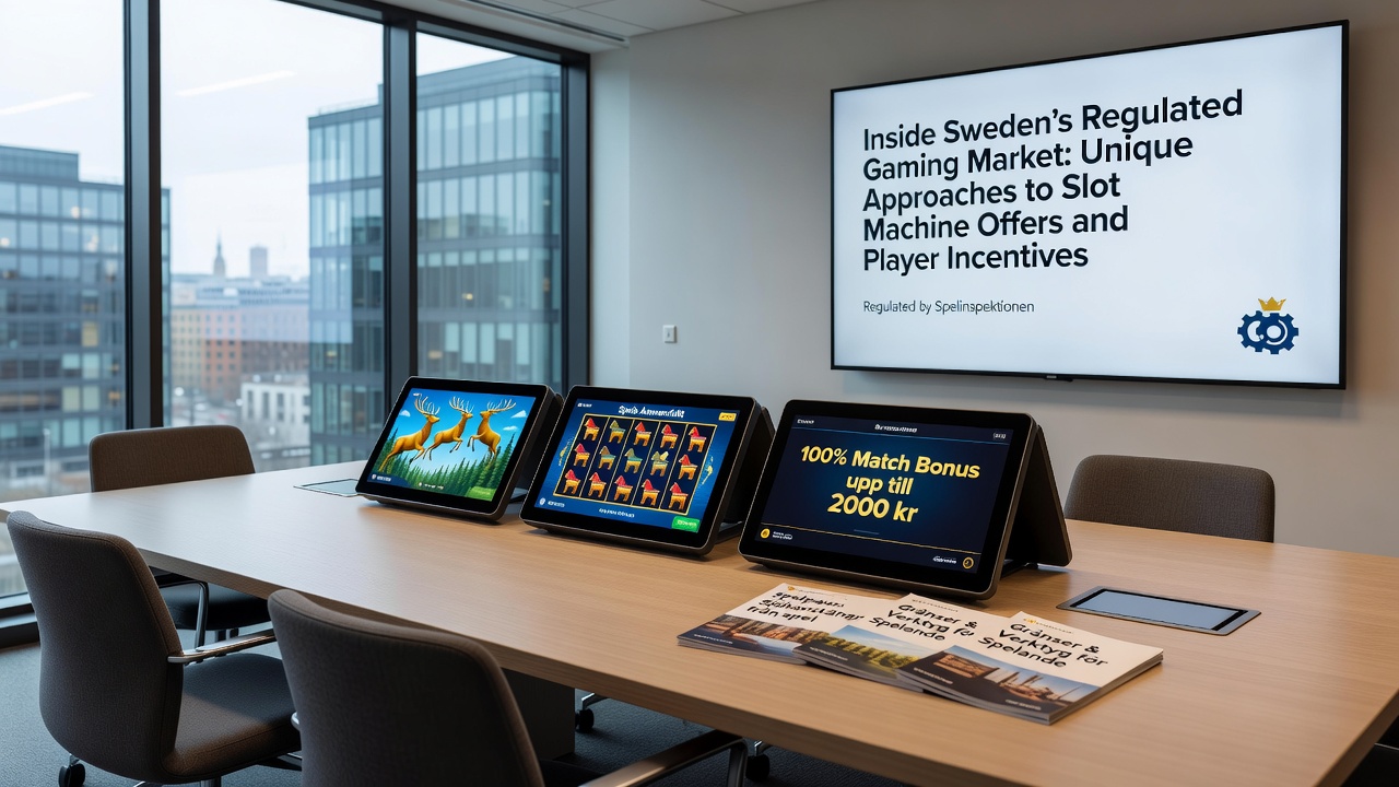 Detailed view of slot machine interfaces showing incentive tracking features in Swedish platforms